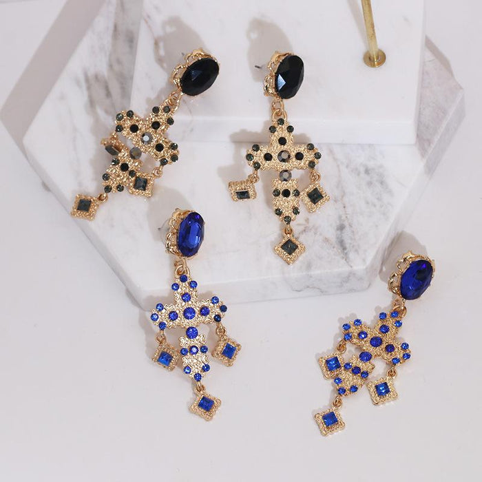 New Women's Jewelry Bird Earrings Inlaid Rhinestone