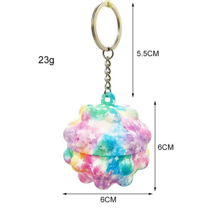 Vent Toy Pop It Fidget decompression Ball Keychain Toys