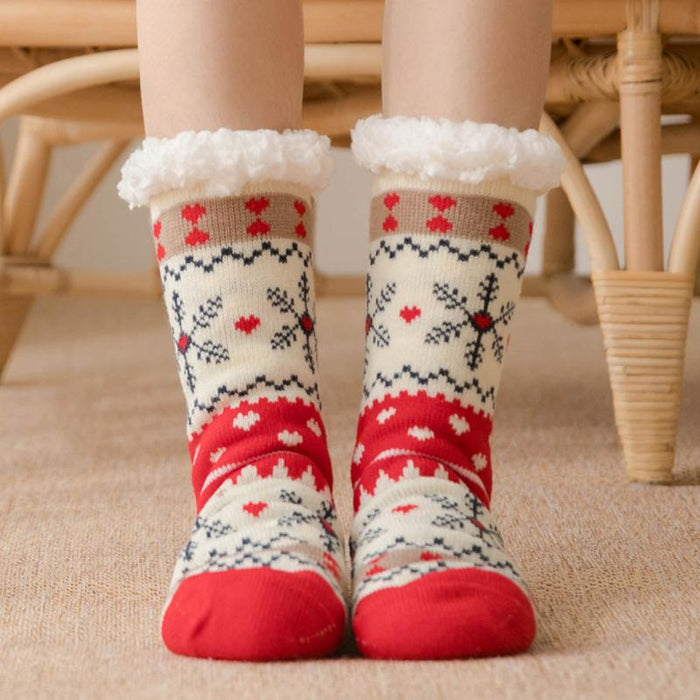 Cute Warm Socks Thicken Plus Cotton Winter Women Socks
