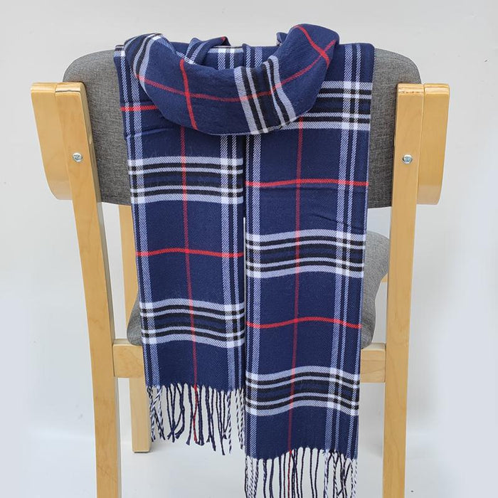 Classic Lattice Soft Scarf Cashmere Plaid Scarves