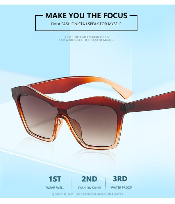 One piece gradient personalized Sunglasses