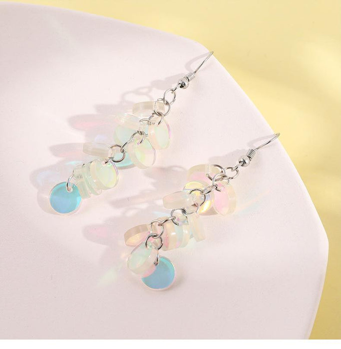 Fashionable All-match Clear Acrylic Earrings