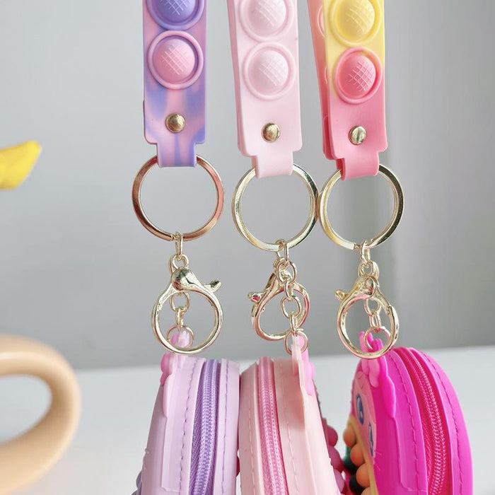 Silicone Mini Coin Purse Keychain