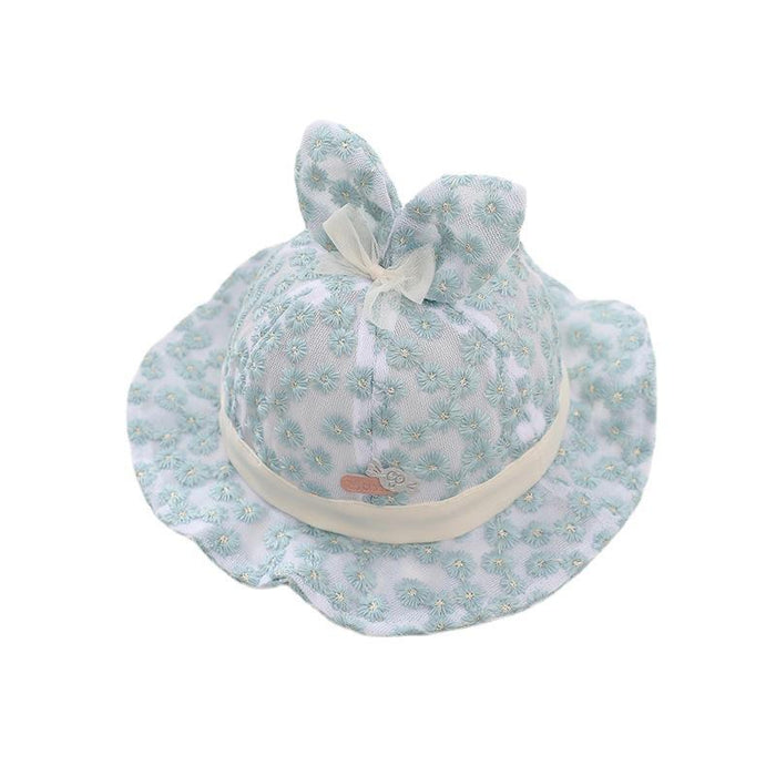 Summer Lace Rabbit Ear Children's Fisherman's Net Hat