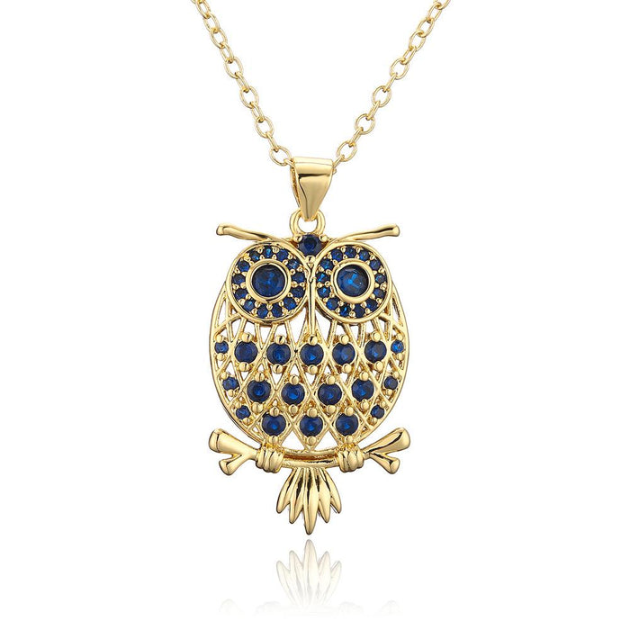 Fashion Simple Personalized Owl Pendant Necklace