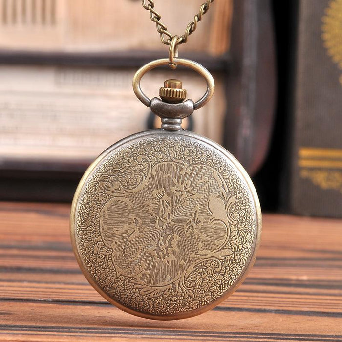 Retro Multiplayer Soldier Victory Red Flag Quartz Pocket Watch Ll3712