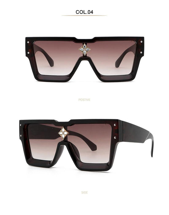 Sunglasses men's and women's Square Rhinestone Sunglasses
