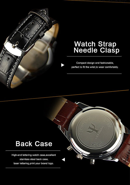 Top Brand Luxury Yazole Men Business Fashion Blue Glass Surface Unique Leisure Wristwatches