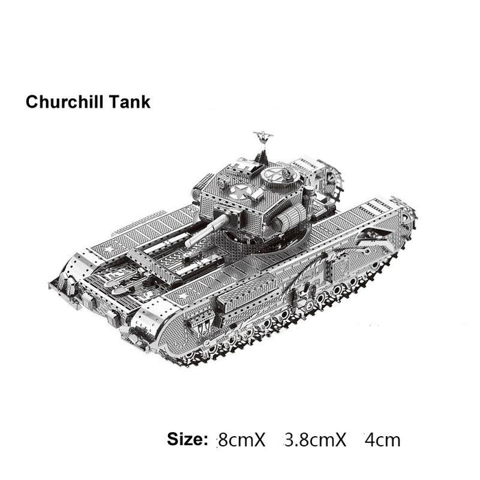 Tank 3D Metal Puzzle Chieftain Tank Puzzle Gift Toys