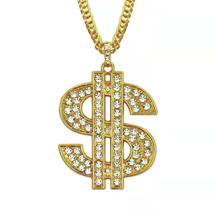18 inches Gold Chain Dog Money Dollar