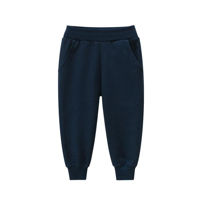 Solid color children's sports pants boys' casual pants