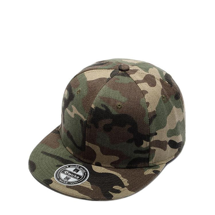 New All-match Camouflage Sun Hat Flat Brim Hat