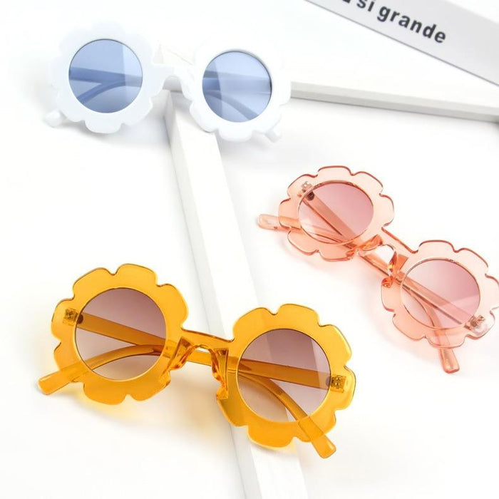 Children's small flower sunglasses and sunglasses