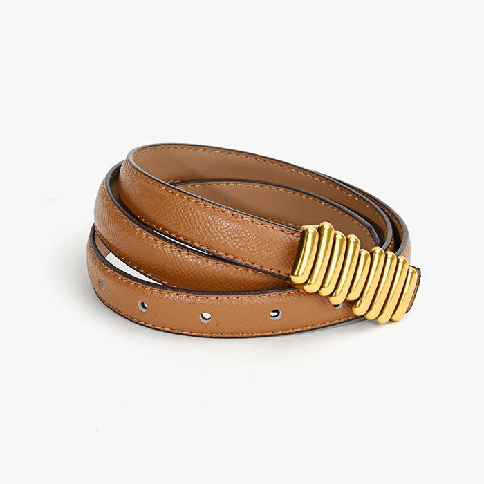 New Vintage Jeans with Leather Belt