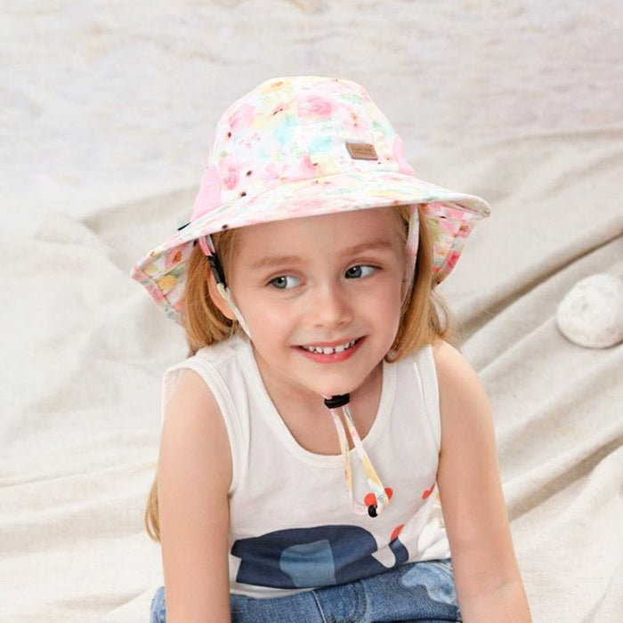 Summer Rose Sweetheart Sunscreen Children's Shawl Hat