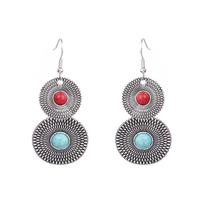 Retro Fashion Exaggeration Round Tassel  Women's Earrings