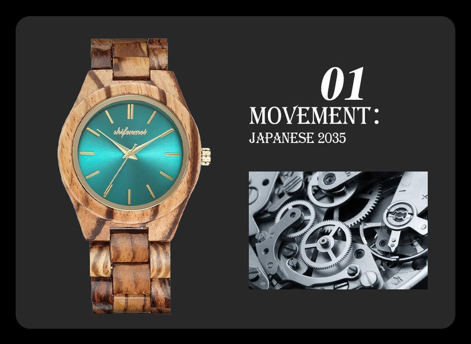 New Women's Classic Noble Green Quartz Watch