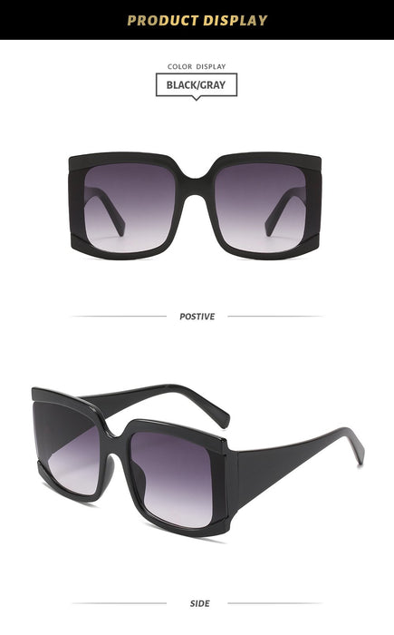 Large frame sunglasses retro square Sunglasses