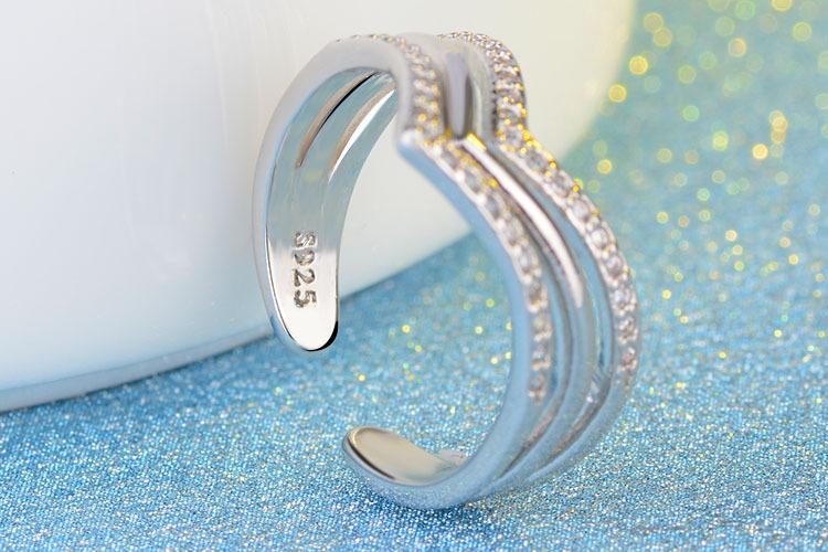 Fashion Personality Creative Geometric Opening Ring