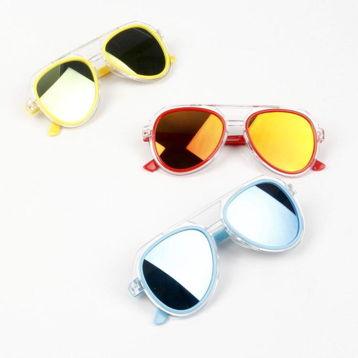 Children's colorful reflective Sunglasses