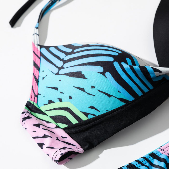 New Split Two-color Stitching Sexy Bikini
