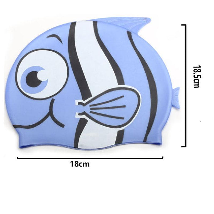 Children‘s Silicone Waterproof Swimming Cap Ear Protect