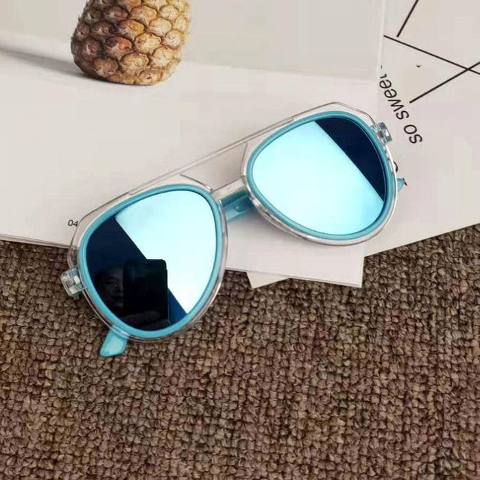 Children's colorful reflective Sunglasses