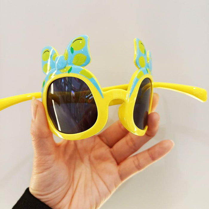 Cute Cartoon Bow Silicone Frame Children's Sunglasses