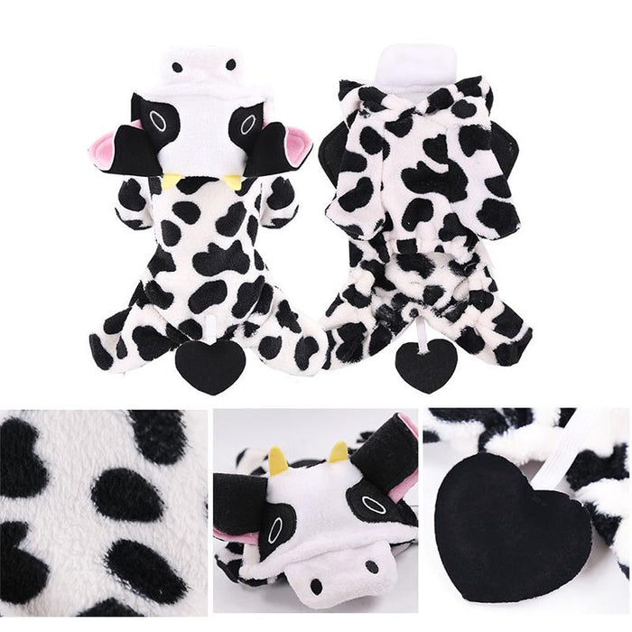 Soft Warm Pet Dog Jumpsuits Pajamas Fleece Pet Dog Clothes