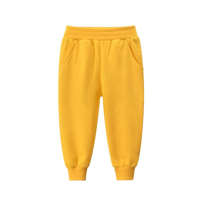 Solid color children's sports pants boys' casual pants