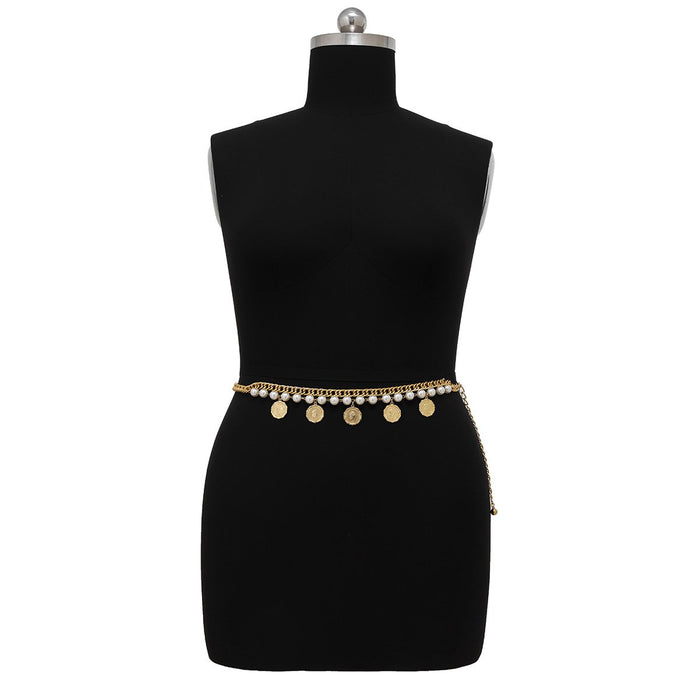 Fashion Vintage Hangtag Waist Chain Women's Fashion Body Chain