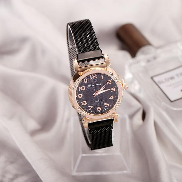 New Stainless Steel Women Wristwatch Quartz Fashion Casual Clock LLZ22229