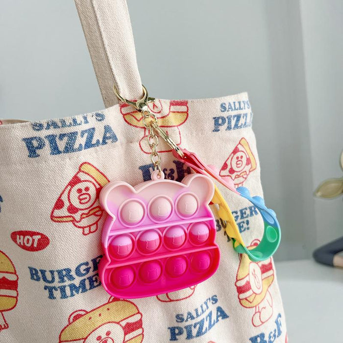 Silicone Waterproof Fruit Decompression Toy Pendant Ornament