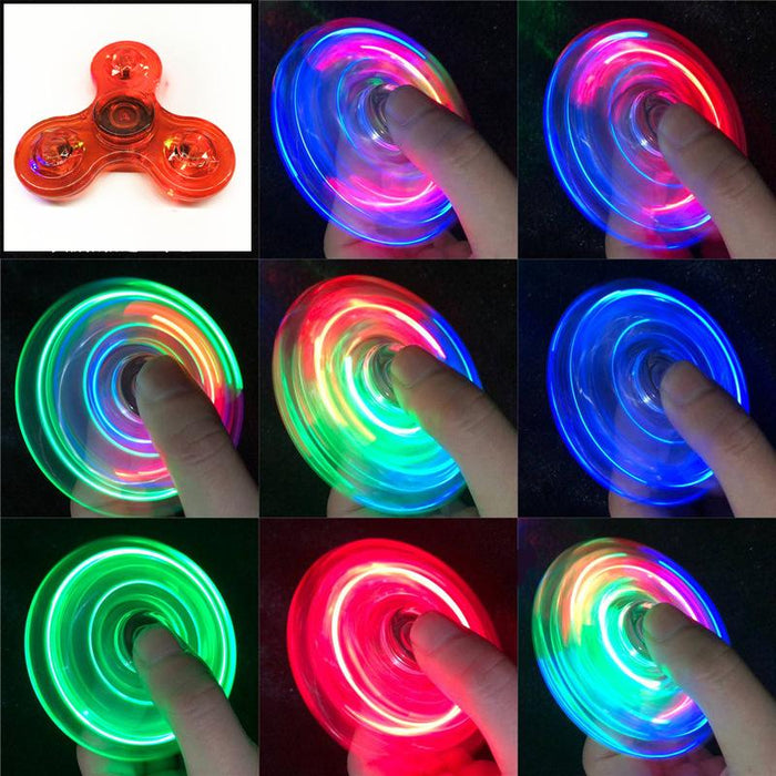 Glowing LED Light Finger Stress Relief Toy