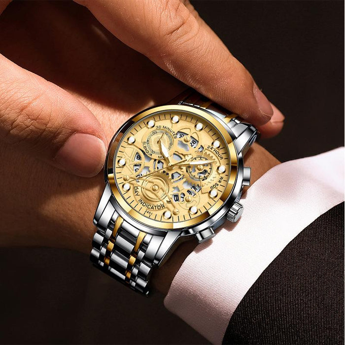 Men's Hollow Out Business Watch Trend Quartz Luminous VAVA2451