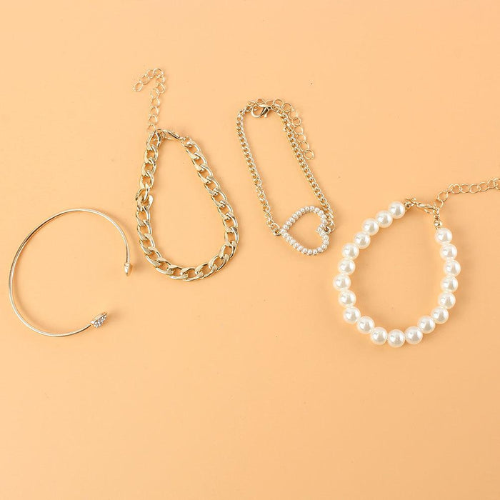 New Personalized Hip Hop Punk Heart Bracelet Accessories