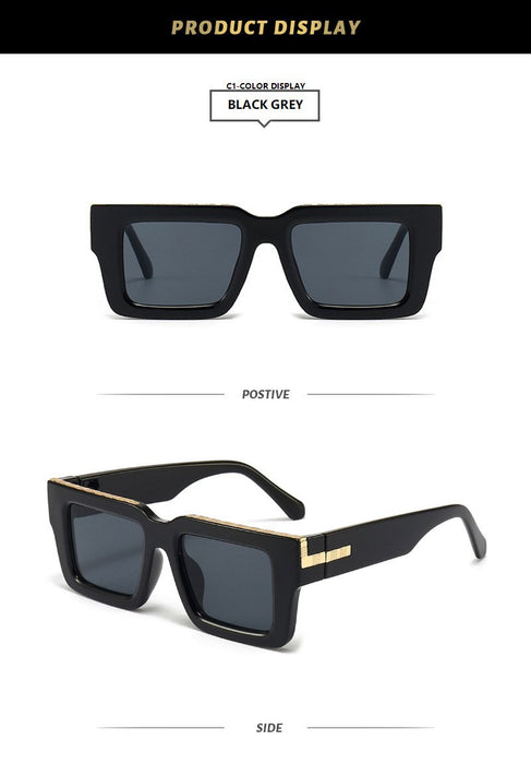 Contrast box sunglasses and sunglasses