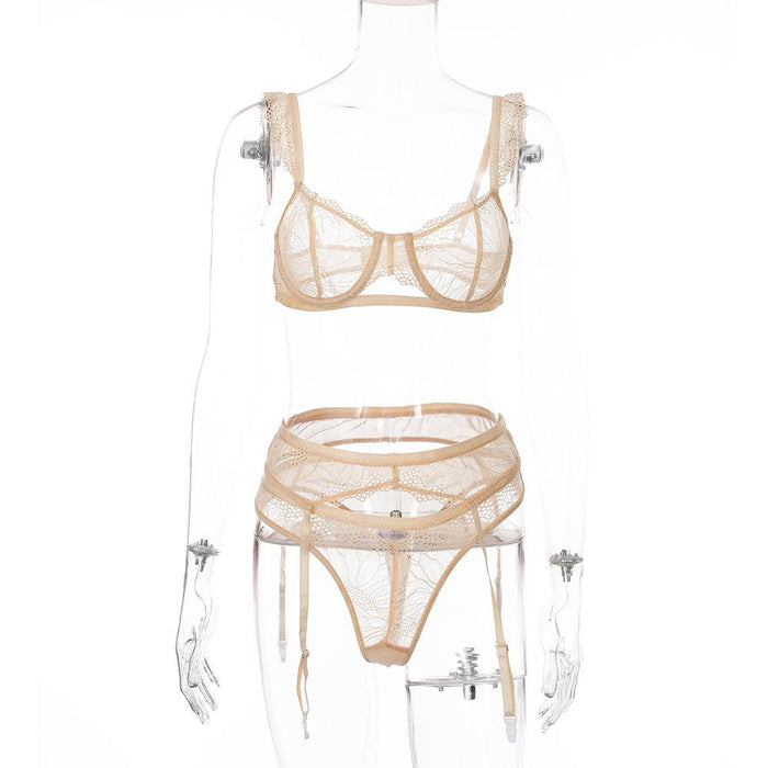 Women's Sexy Lace Underwire Lingerie Underwear Set