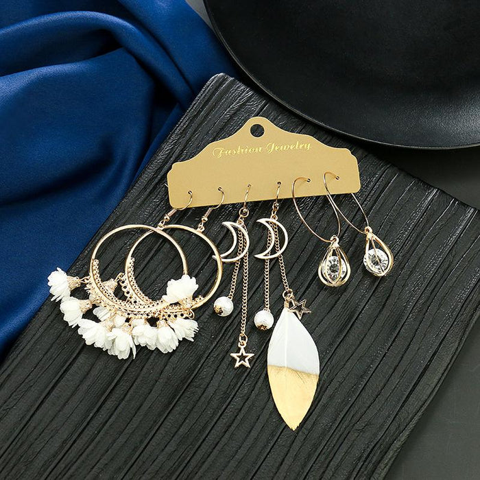 3 pairs/set Earrings Bohemian Style Jewelry X0X36201