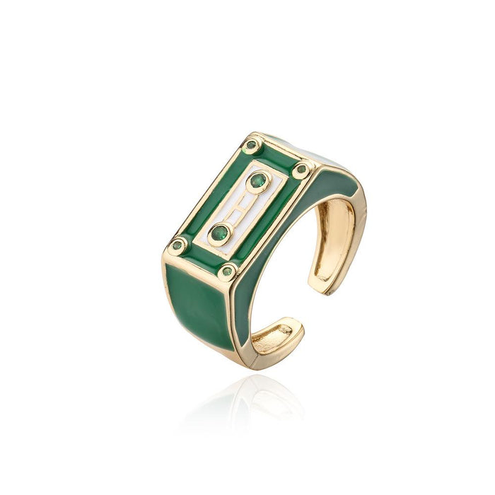 Punk Style Robot Shape Ring