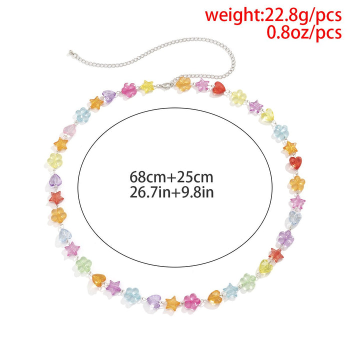 New Colorful Flower Waist Chain Women's Body Chain