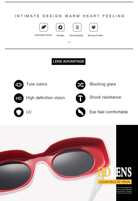 Exaggerated Personality Concave Frame Sunglasses