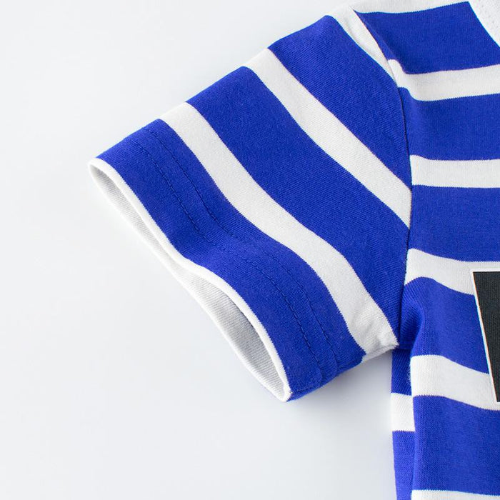 Boys' short sleeve stripe T-shirt