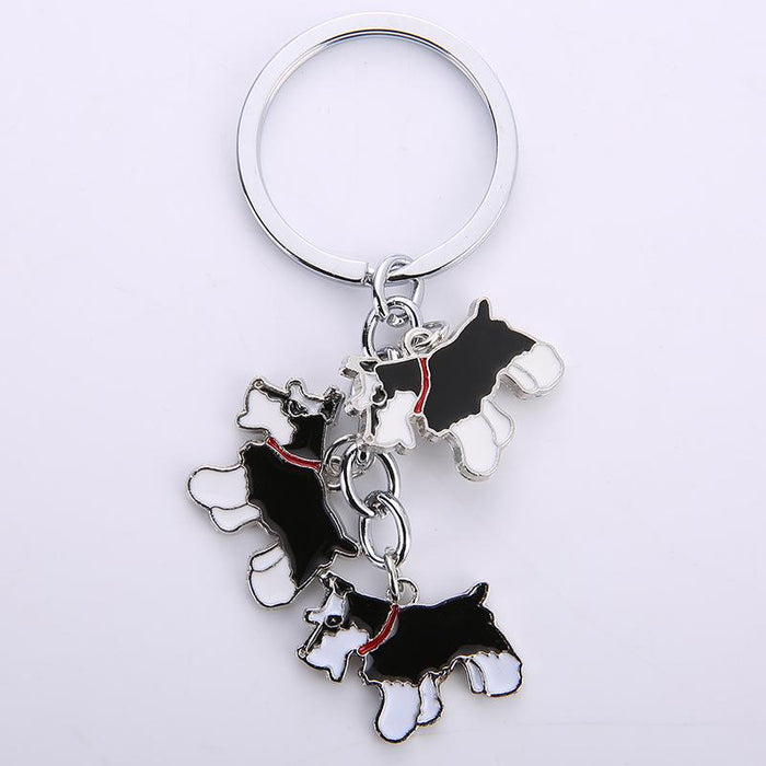 Creative Cartoon Pet Dog Car Key Ring Keychain