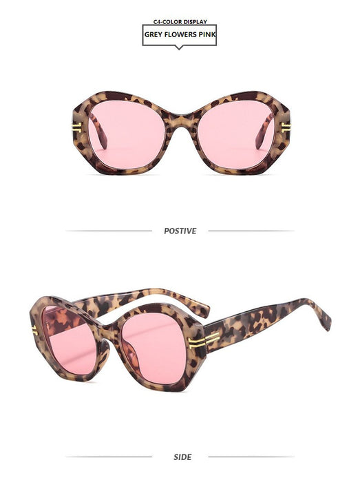 Irregular geometric personality light luxury Sunglasses