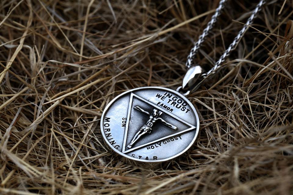 Jesus Satan Titanium Steel Jewelry (Only Pendant, No Necklaces)