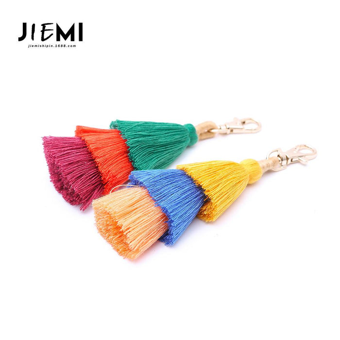 Handmade Creative Pendant Ethnic Style Tassel Keychain