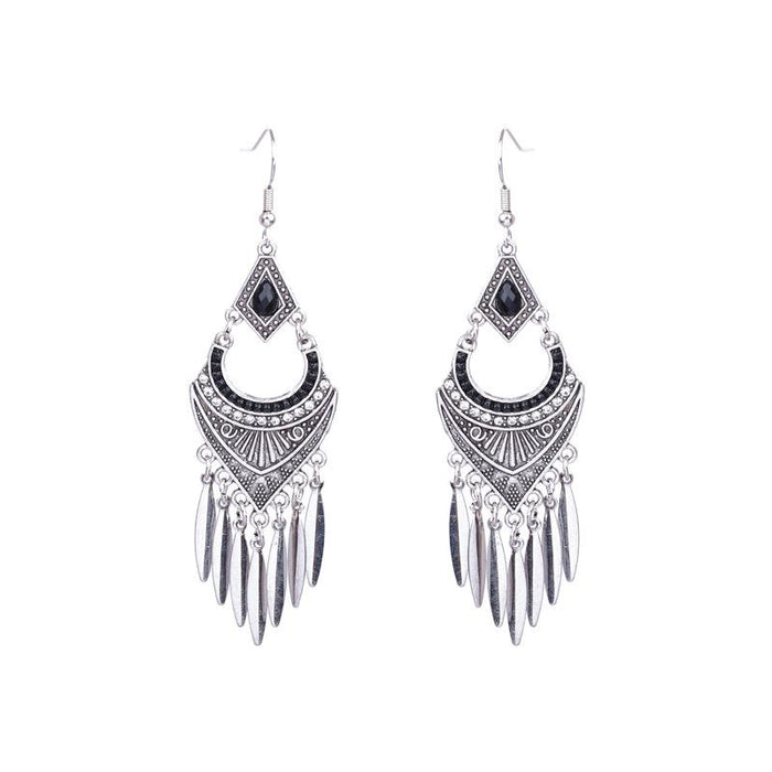 Retro Fashion Exaggeration Round Tassel  Women's Earrings