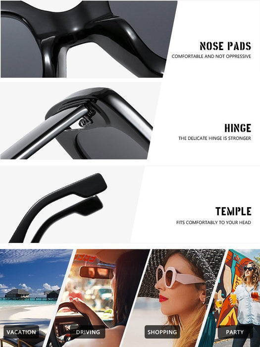 Box simple Retro Sunglasses