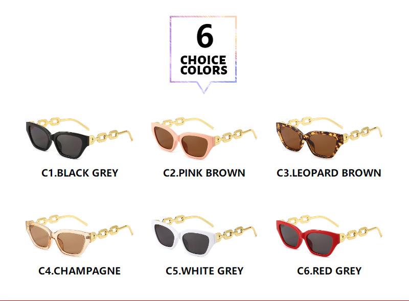 Chain hip hop square Sunglasses